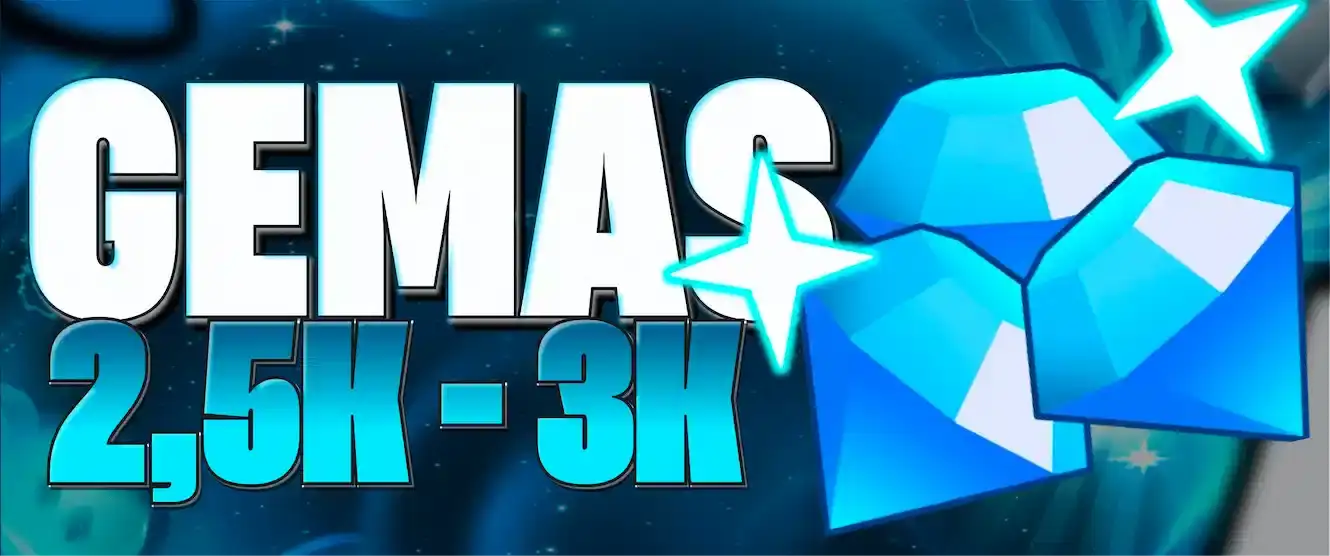 💎 Conta Com 2.500 A 3.000 Gemas