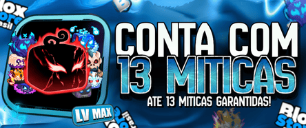 🍉🍇🍊 Lvl Max + ate 13 Frutas Míticas No Inventário