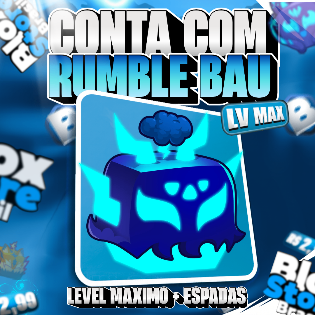 ⚡ Lvl Max + Ghm + RUMBLE No Inventário