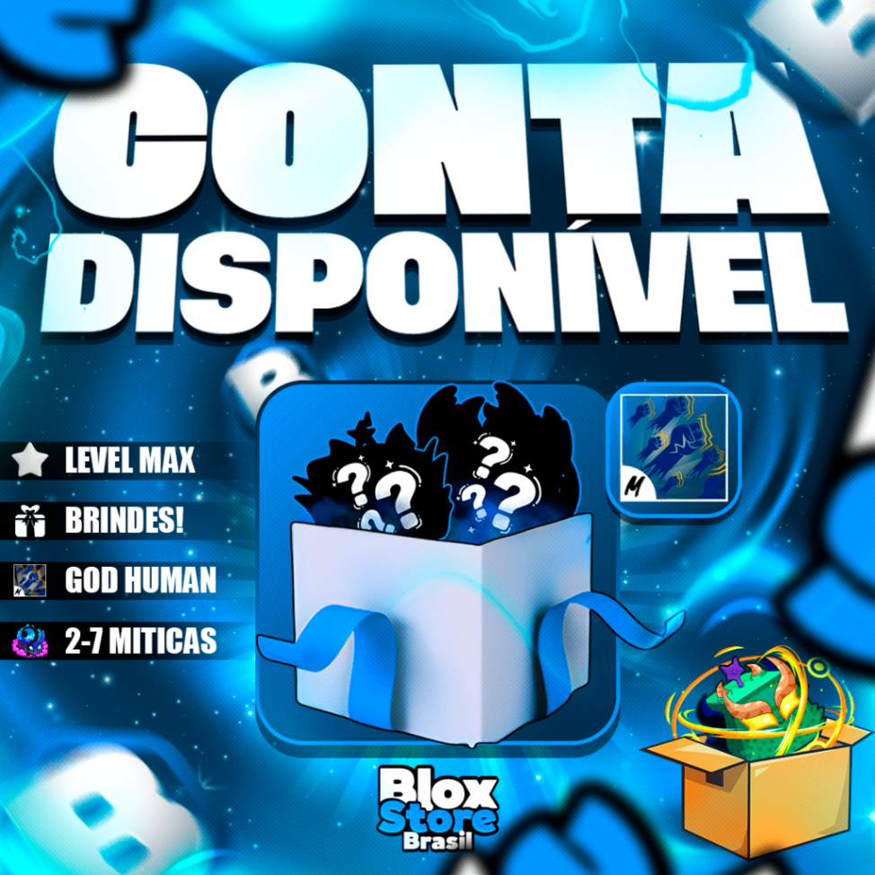 🍉🍇 Lvl Max + 2-7 Frutas Míticas No Inventário