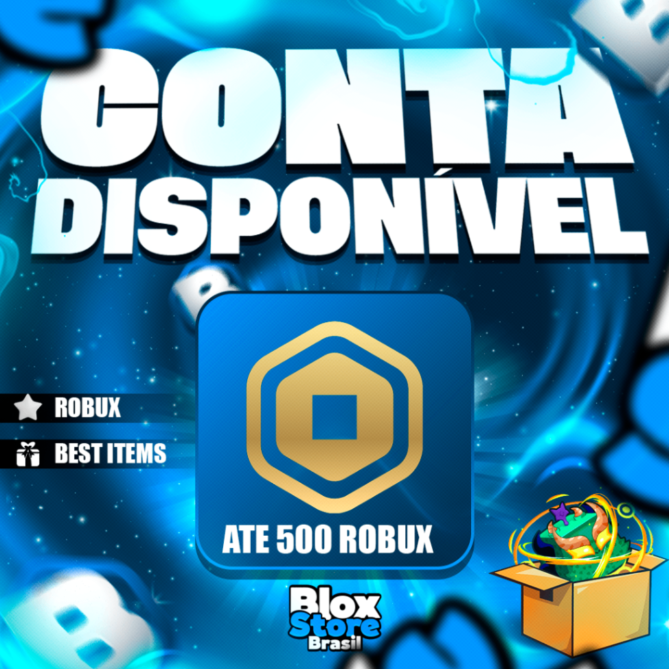 👌 Conta Roblox Promoter - Até 500 Robux + Bônus