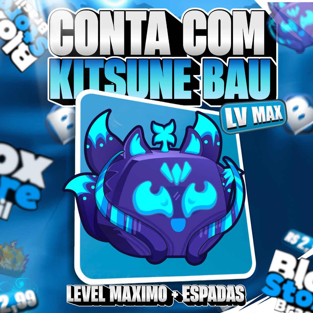 🦊 Lvl Max + Ghm + Kitsune No Inventário