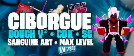 🔥Raça V4 Full Ciborgue + Sanguine art + Dough V2 + CDK + SG + GHM