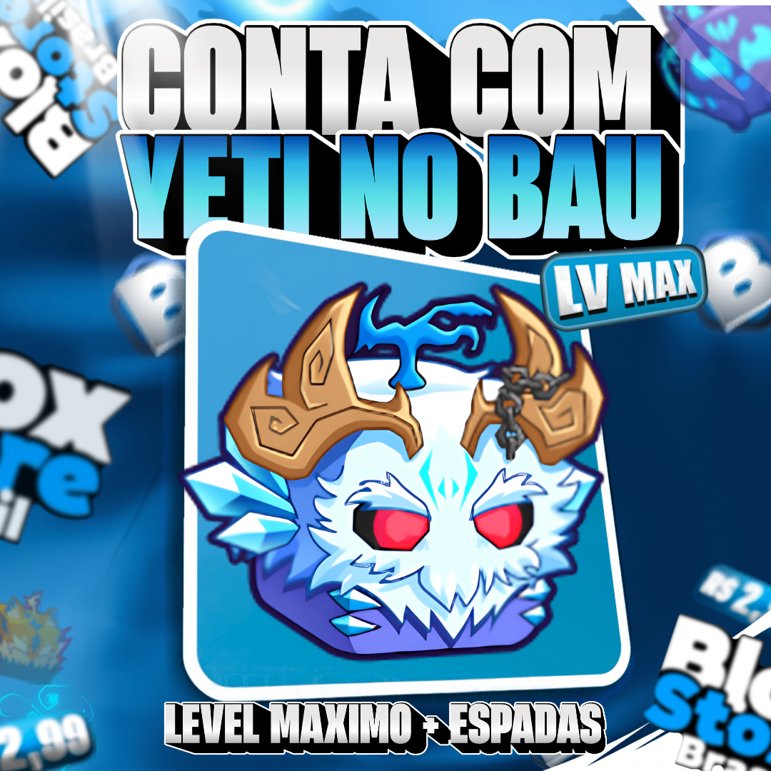 ❄️ Lvl Max + Ghm + Yeti No Inventário (Promoção Do Ano)