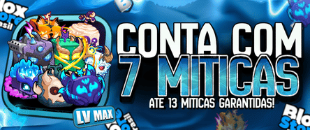 🍉🍇🍊 Lvl Max + 7 - 13 Frutas Míticas No Inventário